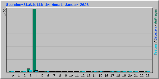 Stunden-Statistik im Monat Januar 2026