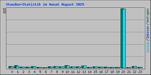 Stunden-Statistik im Monat August 2025