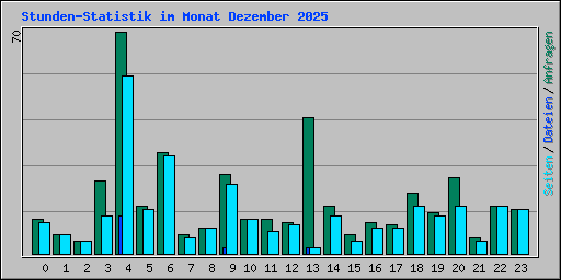 Stunden-Statistik im Monat Dezember 2025