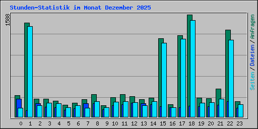 Stunden-Statistik im Monat Dezember 2025