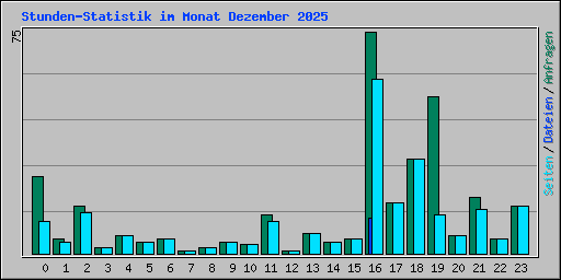 Stunden-Statistik im Monat Dezember 2025