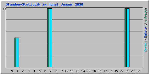 Stunden-Statistik im Monat Januar 2026