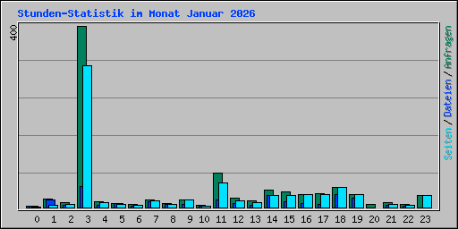Stunden-Statistik im Monat Januar 2026