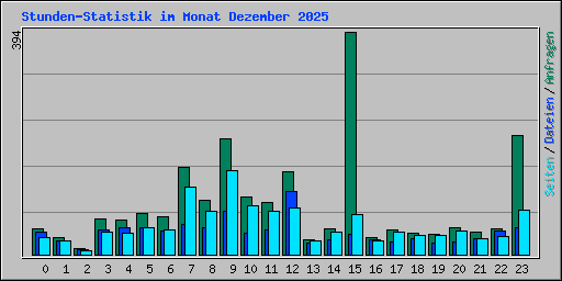 Stunden-Statistik im Monat Dezember 2025