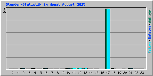 Stunden-Statistik im Monat August 2025